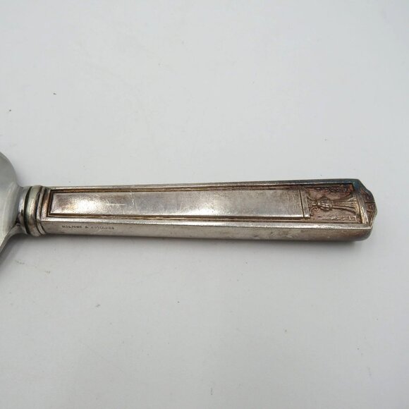 Holmes & Edwards Cake Pie Server Silver Plate Ornate Handle Stainless Blade - Picture 2 of 7